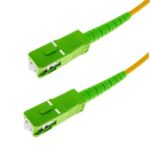 Καλώδιο Σύνδεσης Οπτικής Ίνας SC/SC APC 1m για FTTH Router OS2 Single Mode LSZH Ø3mm Κίτρινο GBC 59.6650.01