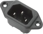 Βύσμα Ρεύματος 3 Pin C14 για Panel Faston 220VAC 10A ST-A01-002L
