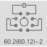Ρελέ Ηλεκτρομαγνητικό 115VAC 10A 2 Επαφών N.O+N.C 8 Pin Λυχνίας Asiaon 60.12-2 - Image 2