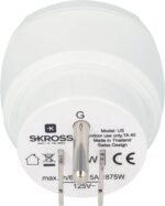 Skross Adaptor Πρίζας από Αμερικάνικό Βύσμα με Γείωση Αρσενικό 1500W σε Σούκο Θηλυκό 3650W 1.500203-E - Image 3