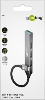 Goobay USB-C 3.2  Hub 4 Θυρών με Σύνδεση 1xUSB-A 3.2 & 3xUSB-A 2.0 74457 - Image 4