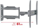 Βάση Τοίχου JollyLine για TV έως 55" 40kg Max με Βραχίονα Μαύρη ELB2655/EXTRA