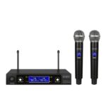 XDome Σετ 2 Ασύρματων Μικροφώνων με Δέκτη UHF Μαύρο 61.3400.20