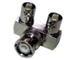 Adaptor BNC Αρσενικό σε 2x Θηλυκά Γωνία Μεταλλικό Ultimax V7088Χ