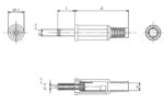 Βύσμα DC 3.4x1.4x9mm 500mA Θηλυκό Καλωδίου Κολλητό 1631 01 - Image 2