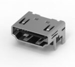 Βύσμα HDMI Θηλυκό Γωνιακό 90° για PCB SMT Μεταλλικό Attend 206A-SEAN-R03