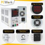 PCWork PCW07B Τροφοδοτικό Εργαστηρίου 1 Καναλιού Switching 0÷50VDC 0÷3A - Image 4
