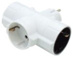 Adaptor Πρίζας από Σούκο Αρσενικό σε 3x Σούκο Θηλυκά Σταυρός KF-GZB-01/03