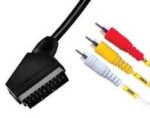 Καλώδιο Scart Αρσενικό σε 3x RCA Αρσενικά 1.5m Μαύρο HEC40038