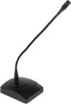 Azusa BM-38 Ενσύρματο Μικρόφωνο Αναγγελίας 100Ηz-16KHz, 725mm Ύψος με Πιεστικό Διακόπτη Μαύρο