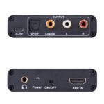 Μετατροπέας Ήχου Είσοδος HDMI ARC σε Εξόδους Ήχου Toslink, Coaxial, RCA L/R & Jack 3.5mm Realsafe CVT-580 - Image 3