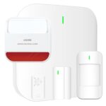 iHORN KIT Σύστημα Ασύρματου Συναγερμού με LAN, Wi-Fi & GSM 4G, 1xΜαγνητική Επαφή 1xΑνιχνευτή Κίνησης 1x Σειρήνα & Τηλεχειριστήριο, Λευκό