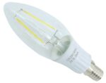 Λάμπα LED Κερί Filament E14 2W Θερμό Λευκό 3200K 200lm LED ON 02.001.0875