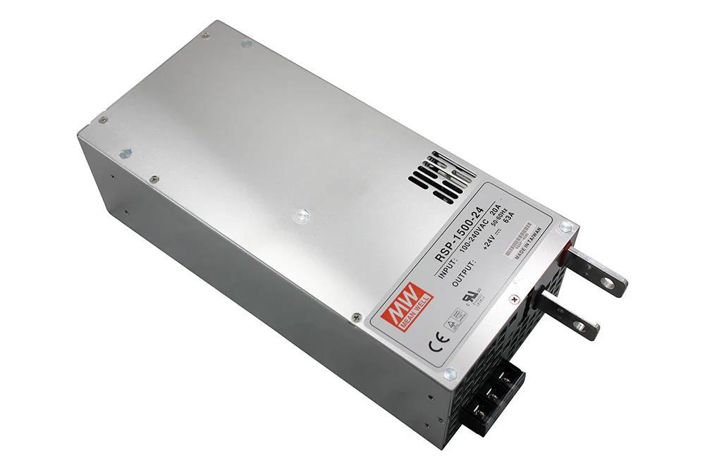 948437927-o1.jpg Τροφοδοτικό Switching 24VDC 63A 1500W με Διόρθωση Συντελεστή (PFC) Mean Well RSP-1500-24 - Image 1