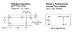 Ρελέ Ηλεκτρομαγνητικό 24VDC 8A 1 Επαφής N.C+N.O 5 Pin για PCB Omron G2R-14 24VDC - Image 2