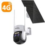 Invictus HTP-2-4G IP 4G Κάμερα Μπαταρίας 3MP Εξωτερικού Χώρου IP66 με Κίνηση, Ανιχνευτή PIR, Ηλιακό Panel & Αμφίδρομο Ήχο, 2 Φακοί 4&12mm