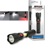 Φακός Χειρός LED Μπαταρίας 350lm Δέσμη 200m με Πλαϊνό Φωτισμό, 3 Λειτουργίες Φωτισμού & Μαγνητική Βάση IPX4 Arcas 13.03.0051 - Image 2