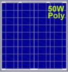 Πολυκρυσταλλικό Φωτοβολταϊκό Panel 12V 50W 68x51x2.5cm Invictus SRM-50P