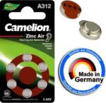 Camelion 312 Μπαταρίες Ακουστικών Βαρηκοΐας 6τμχ A312-BP6