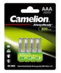Camelion Always Ready Επαναφορτιζόμενες Μπαταρίες AAA 1.2V 800mAh Ni-MΗ 4τμχ R03aaa800mah-bp4