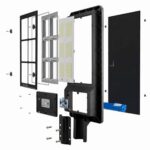 Invictus HSL-LY180 Ηλιακό Φωτιστικό Δρόμου LED Ισχύος 180W IP65, Ψυχρό Λευκό 6000Κ με Ανιχνευτή Κίνησης & Τηλεχειριστήριο 775x290x70mm 12.02.0063 - Image 2