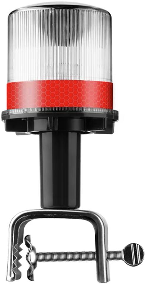 SE8384700-o1-1.jpg Ηλιακός Φάρος LED Κόκκινος Flashing Εφέ με Διακόπτη, IP65 Φ80x150mm HTL-80200R-F - Image 1