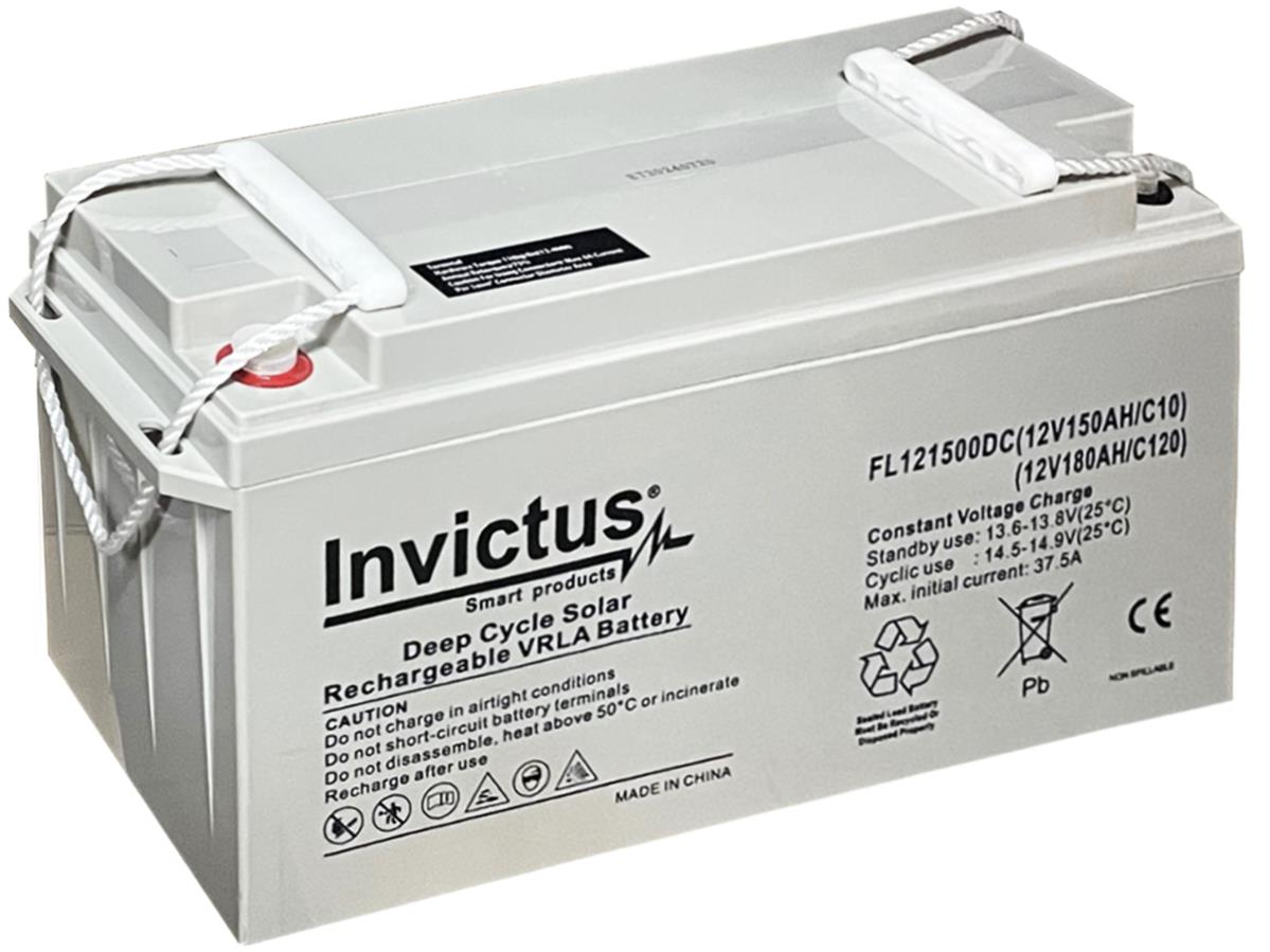 SE9141300-o1.jpg Invictus Μπαταρία Μολύβδου 12V 150Ah Βαθιάς Εκφόρτισης 485x172x240mm Σπείρωμα M8 FL12-150 - Image 1