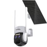Invictus HTP-2 IP Wi-Fi Κάμερα Μπαταρίας 3MP Εξωτερικού Χώρου Έγχρωμη 24/7 IP66 με Κίνηση, Ανιχνευτή PIR, Ηλιακό Panel & Αμφίδρομο Ήχο, 2 Φακοί 4&12mm