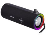 Trevi XR 8A35 Φορητό Επαναφορτιζόμενο Ηχείο Bluetooth 20W με microSD/USB/AUX 3.5mm IPX4 & RGB Φωτισμό Μαύρο 110x55x110mm