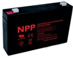 NPP Μπαταρία Μολύβδου 6V 8Ah 151x34x94mm Ακροδέκτες F1 4.8mm NP6-8Ah
