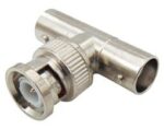 Adaptor BNC Αρσενικό σε 2x Θηλυκά Μεταλλικό JT1141