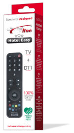 JollyLine Hotel Easy Τηλεχειριστήριο Προγραμματιζόμενο Βασικών Λειτουργιών για Αποκωδικοποιητές & TV Μαύρο JL3089 - Image 2