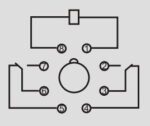 Ρελέ Ηλεκτρομαγνητικό 230VAC 10A 2 Επαφών N.O+N.C 8 Pin Λυχνίας Asiaon MK2P-1 - Image 2