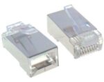 Βύσμα RJ45 8P8C  Cat.6 Θωρακισμένο Διαμπερές Πρεσαριστό Καλωδίου ECT181100