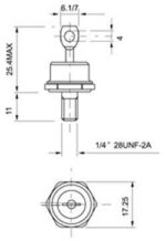 Δίοδος Ανόρθωσης Βιδωτή 600V 70A 70HFR60 DO203 - Image 2