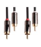 Καλώδιο 2x RCA Αρσενικά σε Αρσενικά 3m Μαύρο VNzane R315