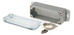 Κουτί Κατασκευών Πλαστικό Στεγανό IP67 90x35x35mm με Βάσεις Στήριξης & Διαφανές Καπάκι Γκρι Gainta G200CMF - Image 2