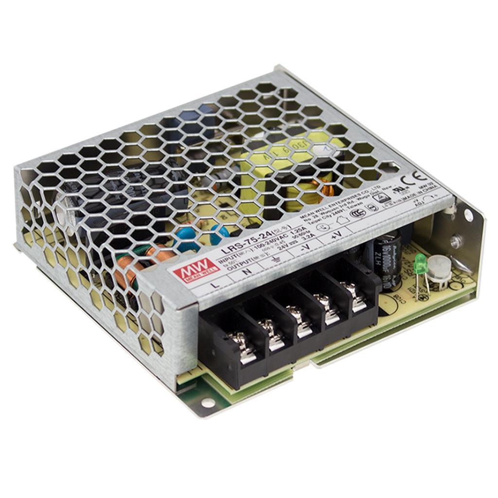 121648210-o1.jpg Τροφοδοτικό Switching 75W | 12VDC | 6A Μεταλλικό Mean Well LRS-75-12 - Image 1