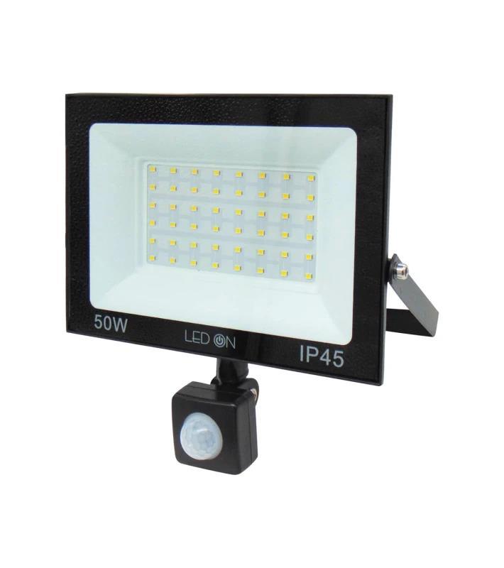 121654550-o1.jpg LED On QY-2604 Προβολέας LED 50W με Ανιχνευτή Κίνησης 4000lm IP45 Ψυχρό Λευκό 6500K Μαύρος 02.001.1280 - Image 1