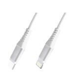 Pully Καλώδιο Ταχείας Φόρτισης Lightning σε USB-C 20W 1m Υφασμάτινο Λευκό MB379