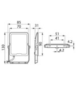 Philips BVP167 Προβολέας LED 10W 1100lm IP65 ΙΚ07 3 Χρωματισμών 3000/4000/6500K Μαύρος 02.001.1496 - Image 3