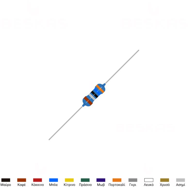 184669-o1.jpg Αντίσταση Metal Film 3.6Ω 0.6W ±1% - Image 1