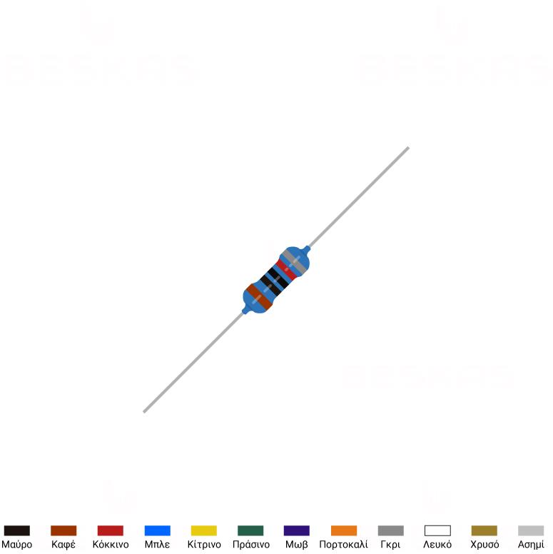 185208-o1.jpg Αντίσταση Metal Film 820Ω 0.6W ±1% Uniroyal - Image 1
