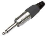 Βύσμα 6.3mm Mono Αρσενικό Μεταλλικό Καλωδίου JT3081Β