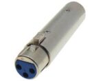 Adaptor XLR 3 Pin Αρσενικό σε Θηλυκό Μεταλλικό JT2149