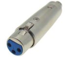 Adaptor XLR 3 Pin Θηλυκό σε RCA Θηλυκό Μεταλλικό JT-2159