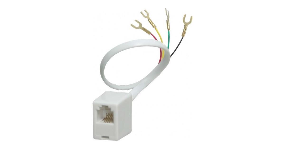224884-o1.jpg Adaptor Τηλεφωνικό Θηλυκό RJ11 6P4C σε 4x Ακροδέκτες Δίχαλο TA-950 - Image 1