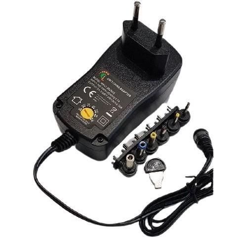 231825-o1.jpg Τροφοδοτικό Πρίζας Switching Ρυθμιζόμενο 3÷12VDC 2.25A με 6 Βύσματα MWCL3R25GS - Image 1