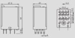Ρελέ Ηλεκτρομαγνητικό 12VDC 5A 4 Επαφών N.O+N.C 14 Pin Faston 55.04 Asiaon - Image 3