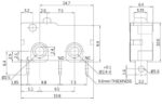 Microswitch Snap Action, SPDT 5A/250VAC για PCB Zippy SM-05S-00P0-Z - Image 2